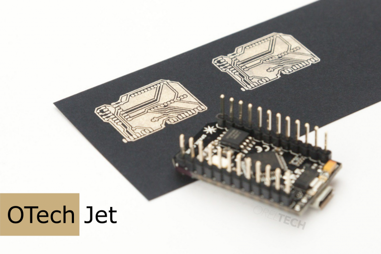 OTech Jet silver electrode on paper